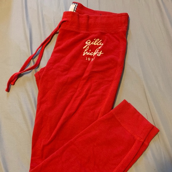 Gilly Hicks Pants - Red Gilly Hicks sweatpants